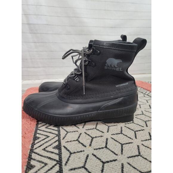 Sorel Cheyanne II Short Waterproof Duck Boots in Black, sz 11 - Picture 5 of 14